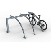 Lean-on hoop for bicycles | 3 Bicycles Total length: 2100mm